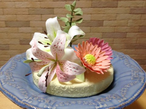 ミニチュアウェディングケーキ / アネモネのケーキ
